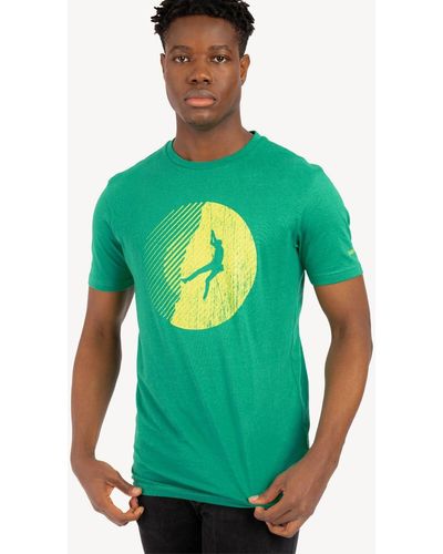 Dare 2b 'determine' Jersey Cotton Blend Short Sleeved Graphic T-shirt - Green