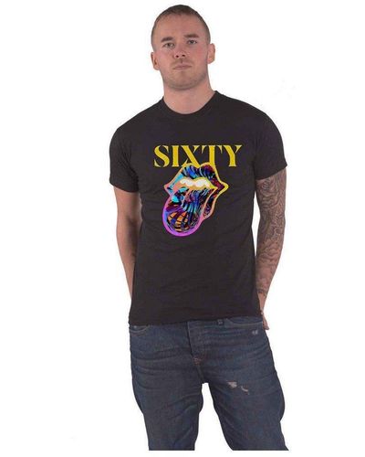 The Rolling Stones Sixty Cyberdelic Cotton T-shirt - Blue