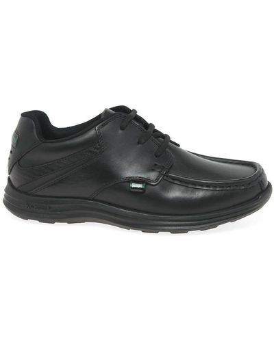 Kickers 'reasan Lace' Junior School Shoes - Black