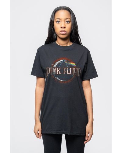 Pink Floyd Dark Side Of The Moon Vintage T Shirt - Black