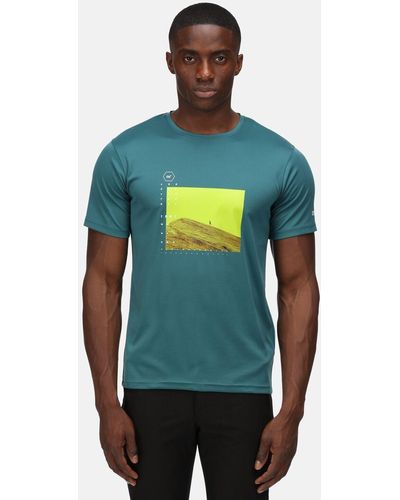 Regatta Quick-dry 'fingal Vi' Short Sleeve T-shirt - Green