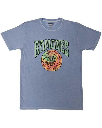 Ramones Psych Crest T-shirt - Blue