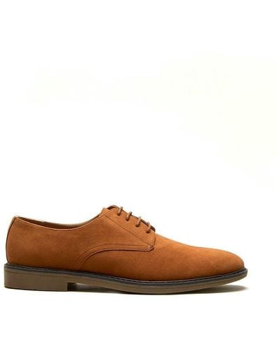 Burton Tan Faux Suede Desert Shoes - Brown
