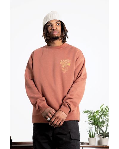 Hype Brown Palm Crew - Red