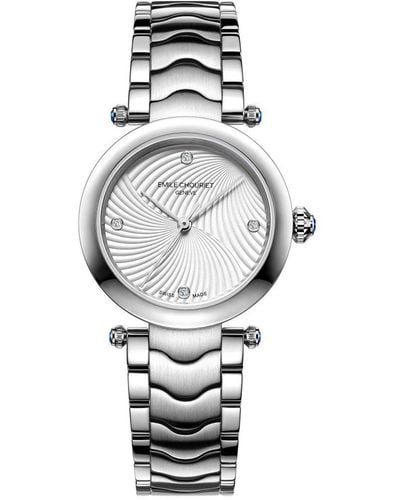 Emile Chouriet Fair Lady Ballerina Stainless Steel Luxury Watch - 06.2188.l.6.6.26.6 - White