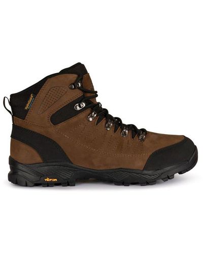 Trespass Corrie Leather Hiking Boots - Brown