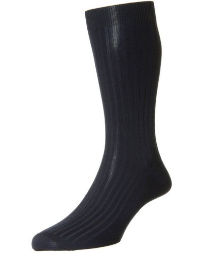 Pantherella Danvers Rib Sock - Black