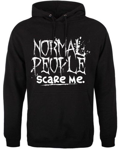 Grindstore Normal People Scare Me Hoodie - Black