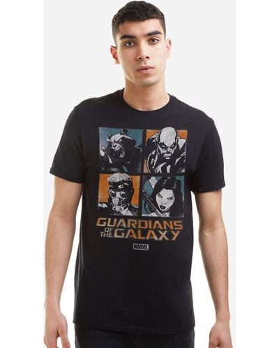 Marvel Guardians Of The Galaxy Box T-shirt - Black