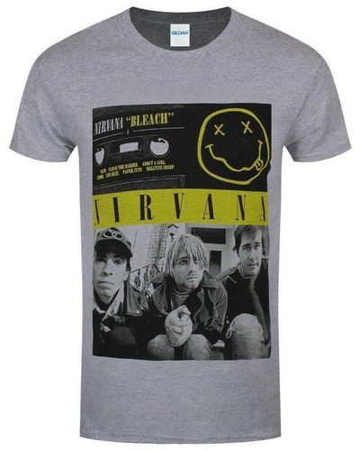 Nirvana Bleach Cassettes T-shirt - Grey