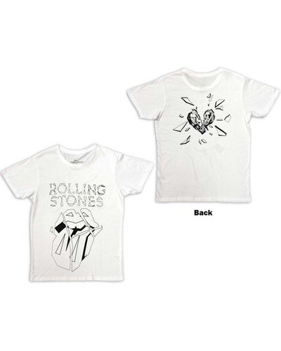 The Rolling Stones Hackney Diamonds Outline Logo T-shirt - White