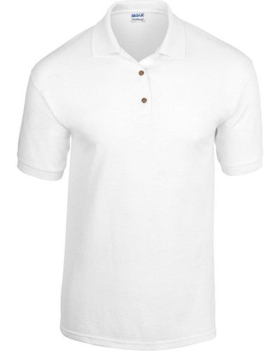 Gildan Jersey Polo Shirt - White