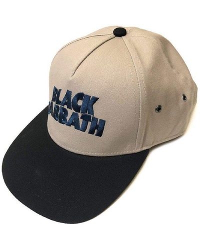 Black Sabbath Wavy Logo Snapback Cap - Black