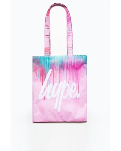 Hype Pastel Drips Tote Bag - Pink