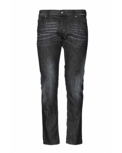 DSquared² Regular Clement Jean Faded Black Jeans - Grey