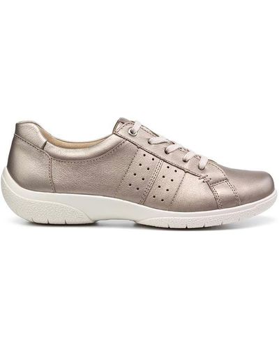 Hotter Wide Fit 'fearne Ii' Lace Up Shoes - Metallic