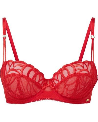 Gossard Fiesta Non Padded Balcony Bra - Red