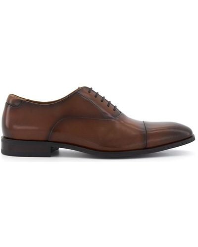 Dune 'secrecy' Leather Oxfords - Brown
