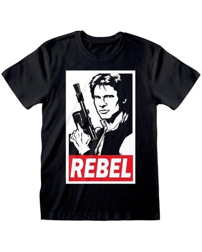 Star Wars Rebel Han Solo T-shirt - Black