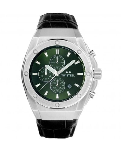 TW Steel Ceo Tech Stainless Steel Classic Analogue Watch - Ce4101 - Green