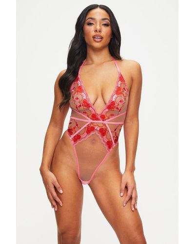 Ann Summers Heart Bouquet Non Padded Soft Body - Red