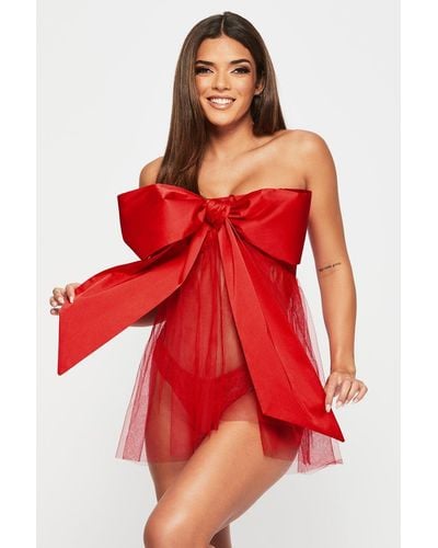 Ann Summers All Wrapped Up Dress - Red