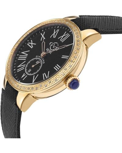 Gv2 Astor 9112 Swiss Quartz Watch - Black