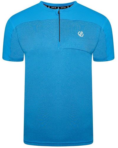 Dare 2b Lightweight 'aces Iii' Half Zip T-shirt - Blue