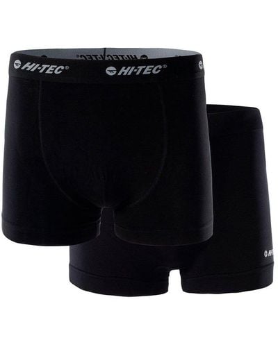 Hi-Tec Niro Boxer Shorts Pack Of 2 - Black