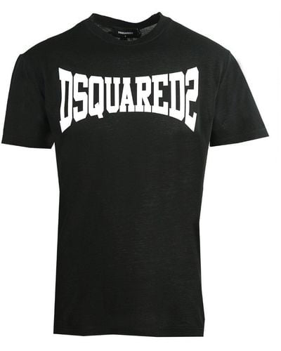 DSquared² Cool Fit Stretched Logo Black T-shirt