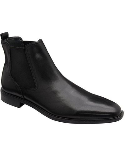 Frank Wright Black 'mills' Leather Chelsea Boot
