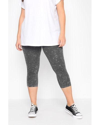 Yours Cropped Leggings - White