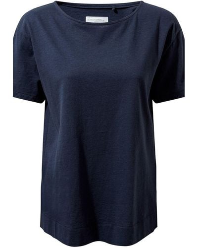 Craghoppers Cotton-blend 'nosibotanical Salma' Short-sleeve T-shirt - Blue