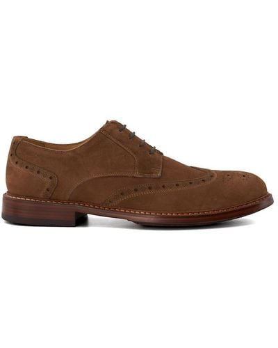 Dune 'spenccer' Suede Lace Up Shoes - Brown