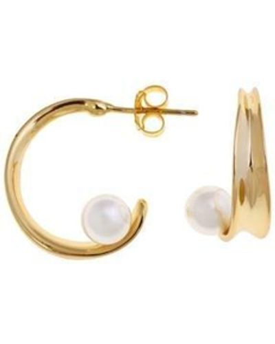 Arte Nova Jewellery Earrings Pearl Vi - Metallic