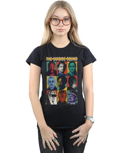 Dc Comics The Suicide Squad Poster Cotton T-shirt - Black