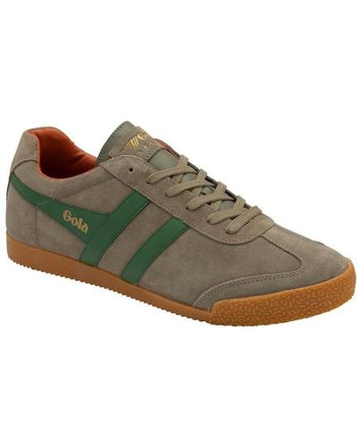 Gola 'harrier' Suede Lace-up Trainers - Green