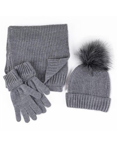 Totes Hat, Scarf & Gloves Set - Grey