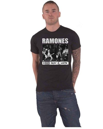 Ramones Cbgb 1978 T-shirt - Blue