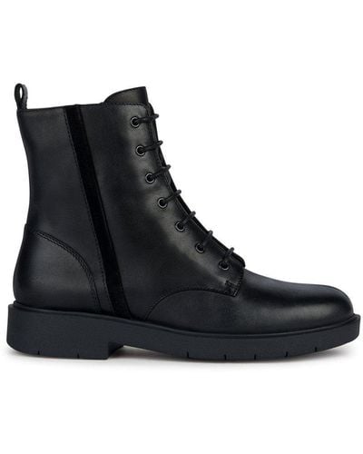 Geox D Spherica Ec1' Ankle Boots - Black