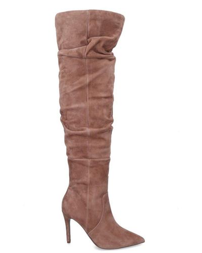 Carvela Kurt Geiger 'spicy Slouch' Leather Boots - Natural