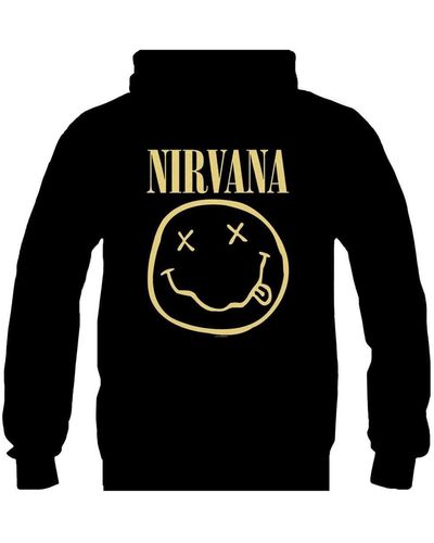 Nirvana Smiley Pullover Hoodie - Black