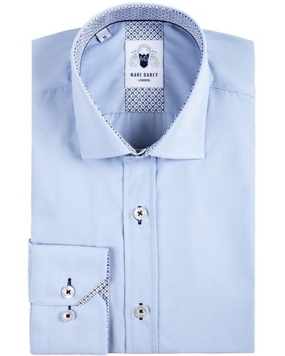 Marc Darcy Sergio Classic Fit Shirt - Blue