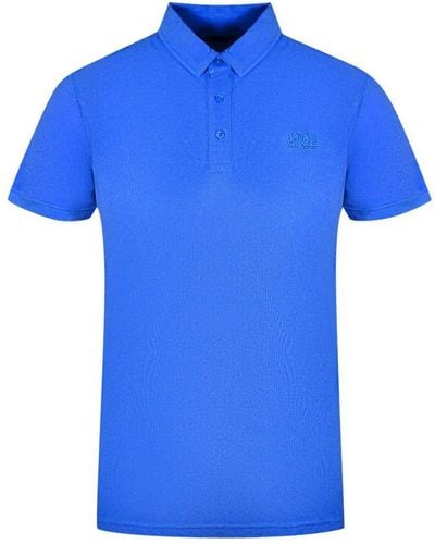 Class Roberto Cavalli Brand Logo Blue Polo Shirt