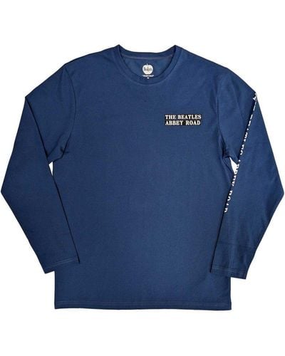 The Beatles Abbey Road Cotton Long-sleeved T-shirt - Blue