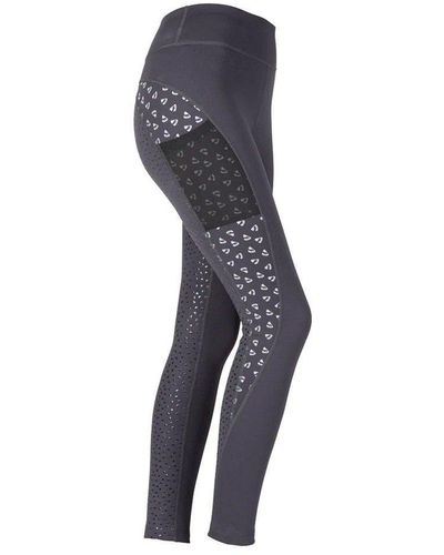 Aubrion Coombe Horse Riding Tights - Blue