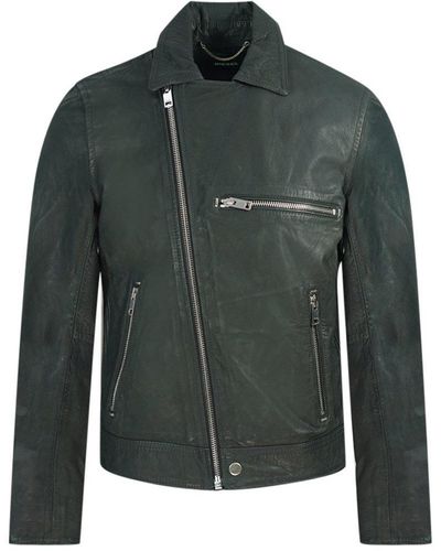 DIESEL L-hater 900 Leather Jacket - Green