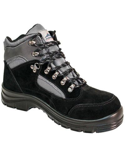 Portwest Leather All Weather Hiking Boots - Black