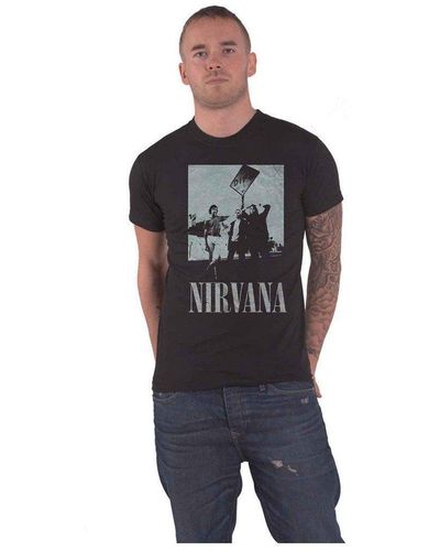 Nirvana Dips Cotton T-shirt - Blue