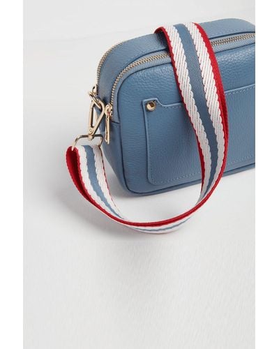 Betsy & Floss Crossbody Bag With Nautical Strap - Blue